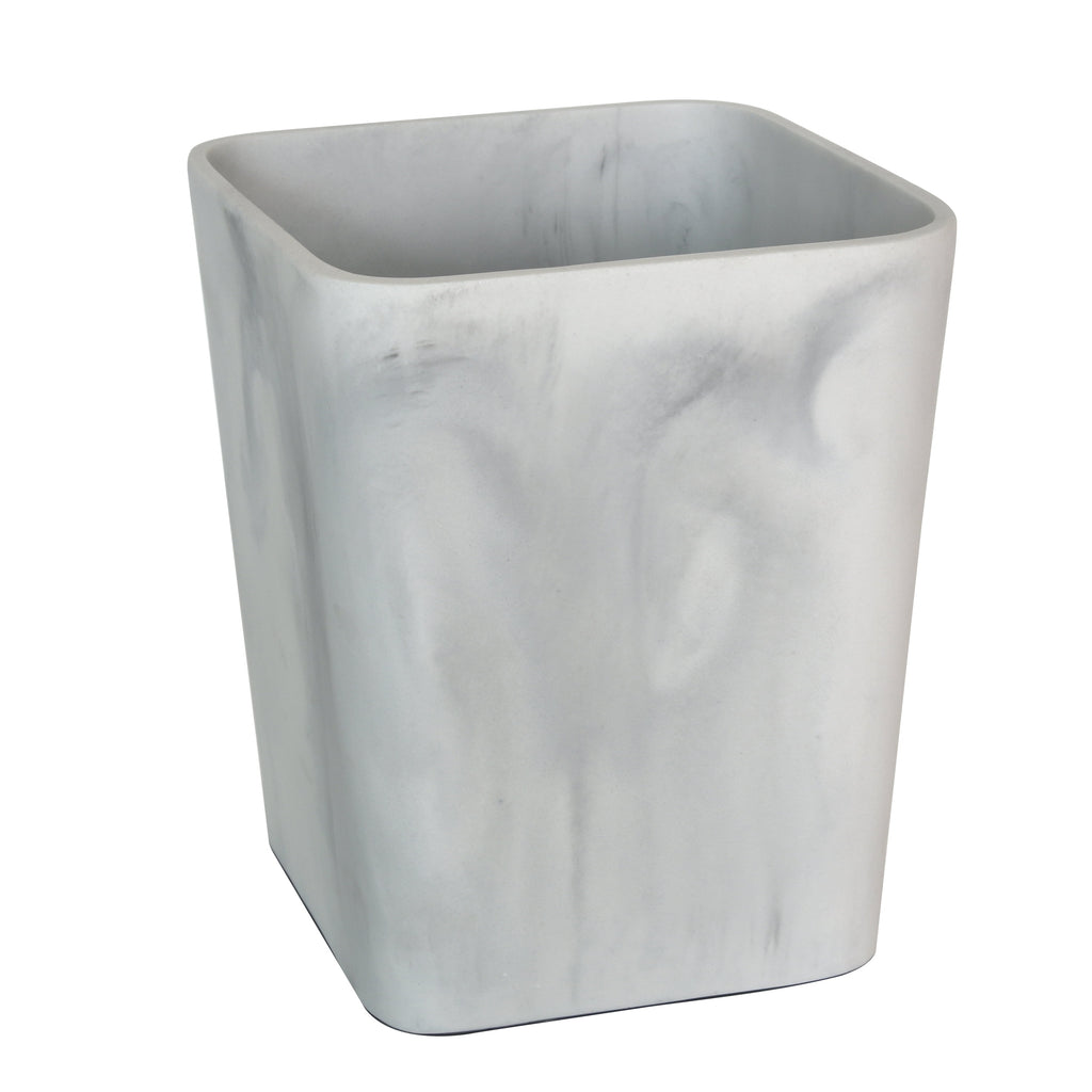 (2 Pack)  Faux Marble Trash Can