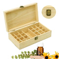 25 Grids Bamboo Essential Oil Storage Box Organizer DIY Protective Wooden Storage Case Travel Perfume Bottles Protect Container