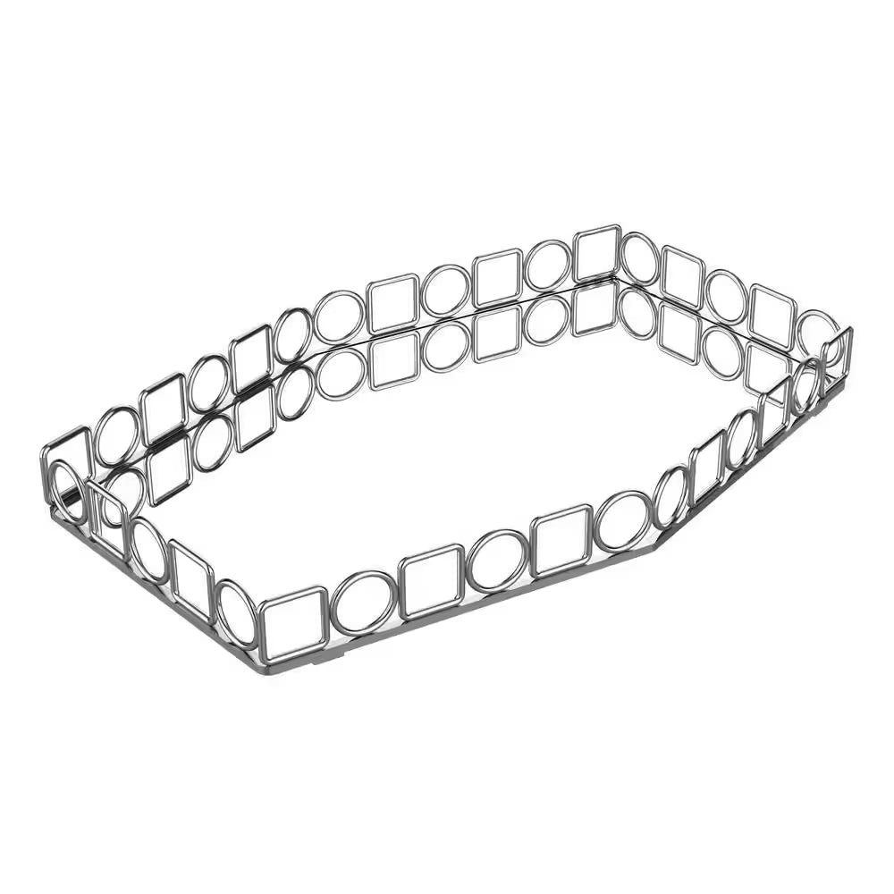 Circles and Squares Large Mirror Vanity Tray