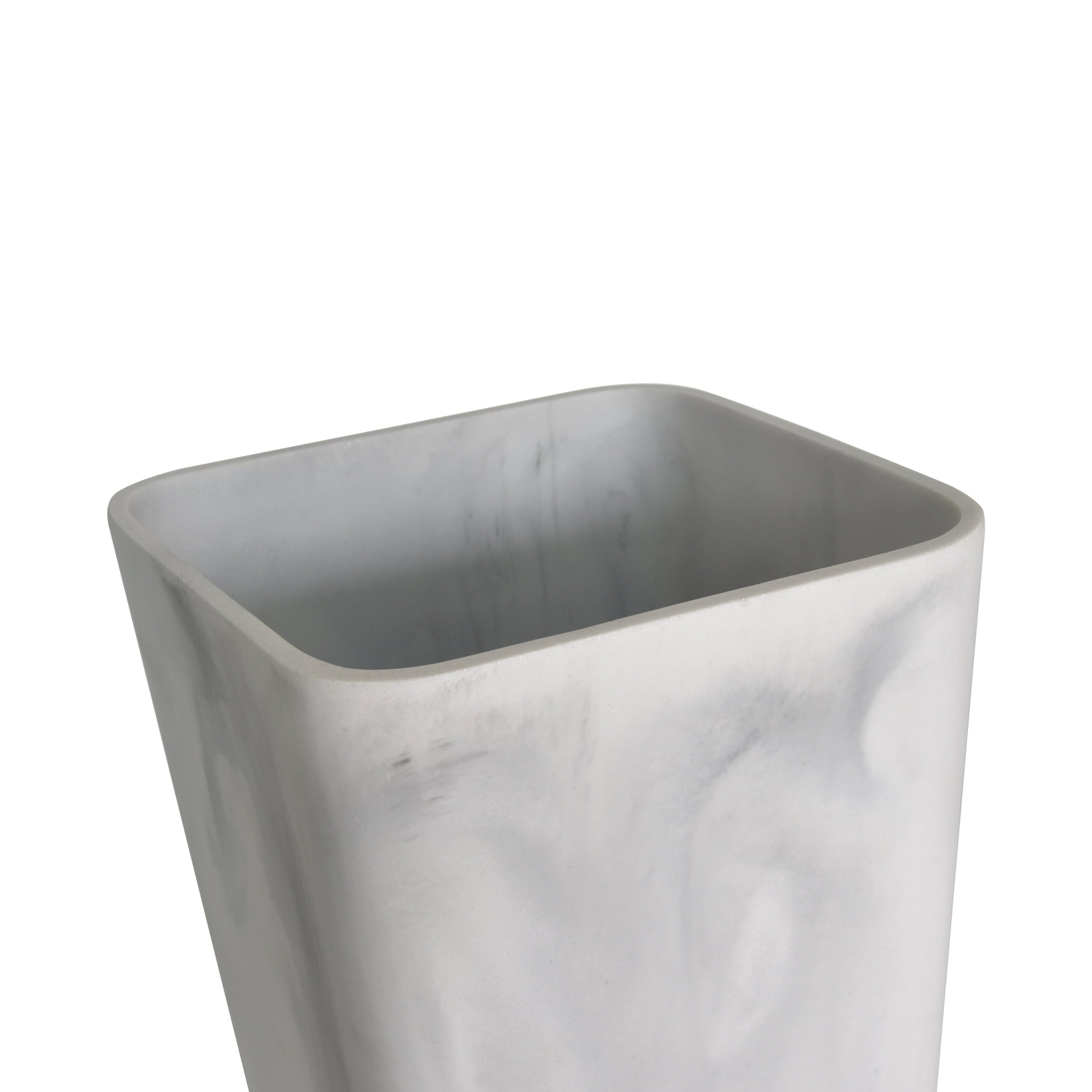 (2 Pack)  Faux Marble Trash Can