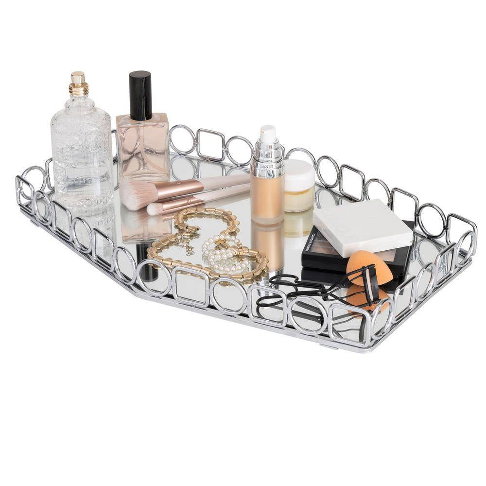 Circles and Squares Large Mirror Vanity Tray