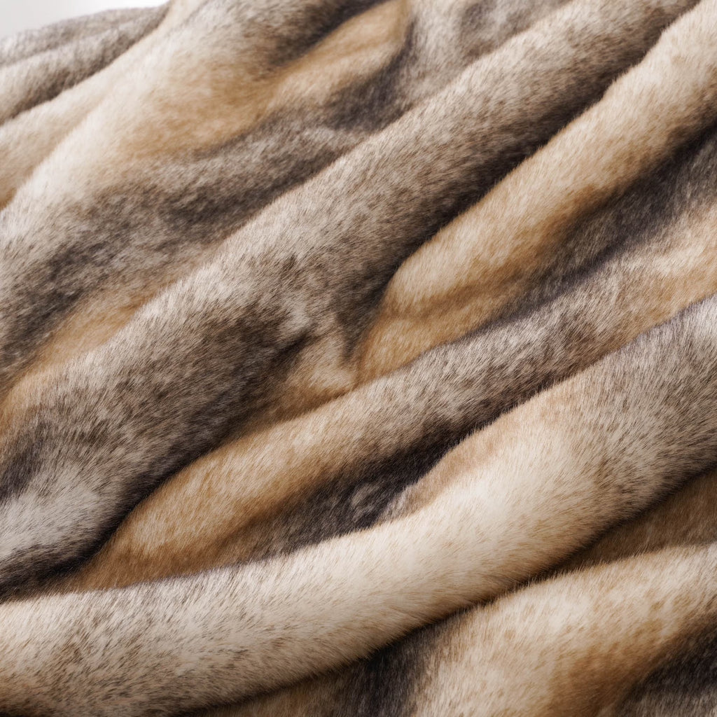 Yellow Faux Fur Throw Blanket, Large Mink Fur Blanket,Cozy Fuzzy Thick Sofa Blanket,60"X80"