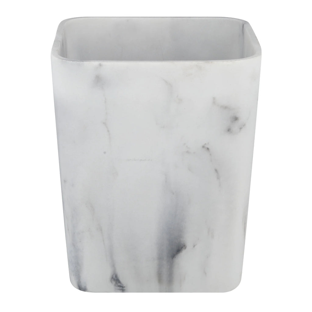 (2 Pack)  Faux Marble Trash Can