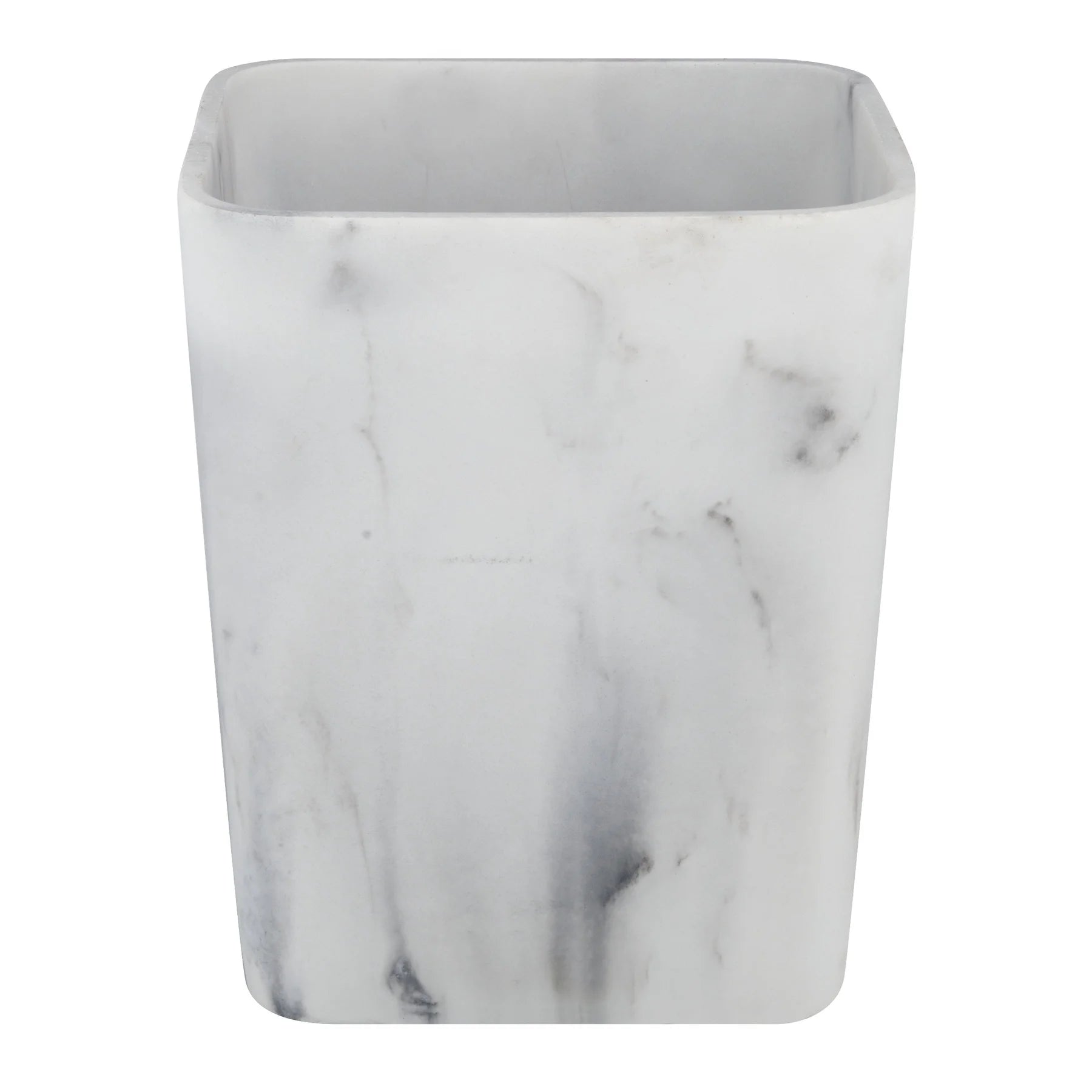 (2 Pack)  Faux Marble Trash Can