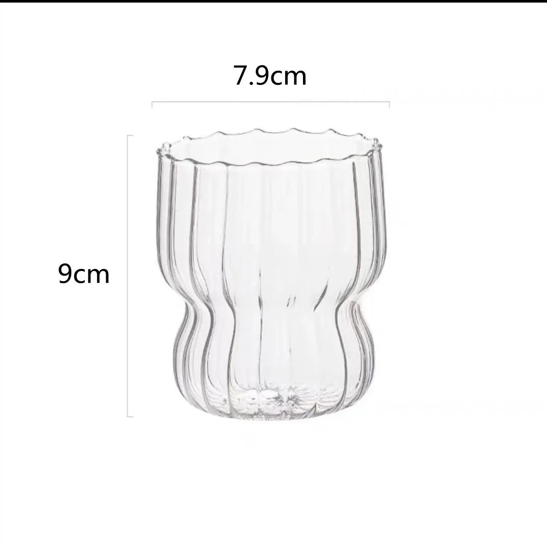 Double Wall Glass Coffee Mugs Milk Mug with Handle Cappuccino Latte Hot Drink Classic Coffee Glass Set Heat Cold Resistant Glass