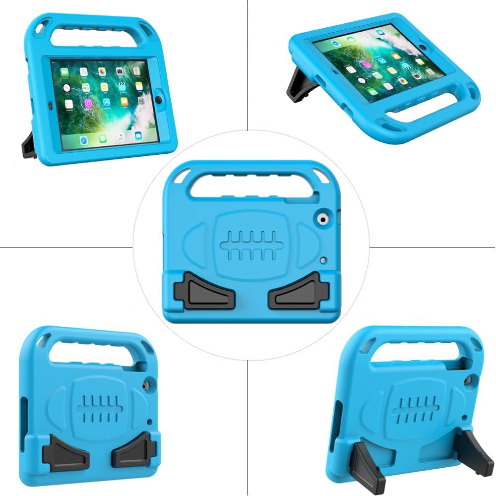 Case for Ipad Mini 1 2 3, Ipad Mini 1/2/3 Case for Kids - Built-In Screen Protector, Shockproof Lightweight Hard Cover Handle Stand Kids Case for Ipad Mini 1St 2Nd 3Rd Generation, Blue