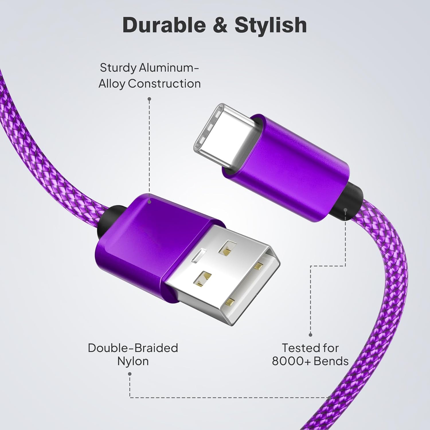 for Airpods Pro 3 Charging Cord 1.5/3.3/6.6Ft,Multi Length USB a to USBC Type C Charger Cable for Apple Airpods 4 4Th Generation,Airpod Pro 2 2Th 3Th,Iphone 17 Air 16 16E 15 Pro Max Plus