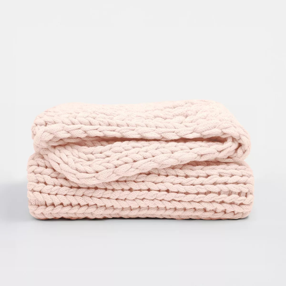 Chunky Knit Throw Blanket Braided, Soft & Cozy - Becky Cameron