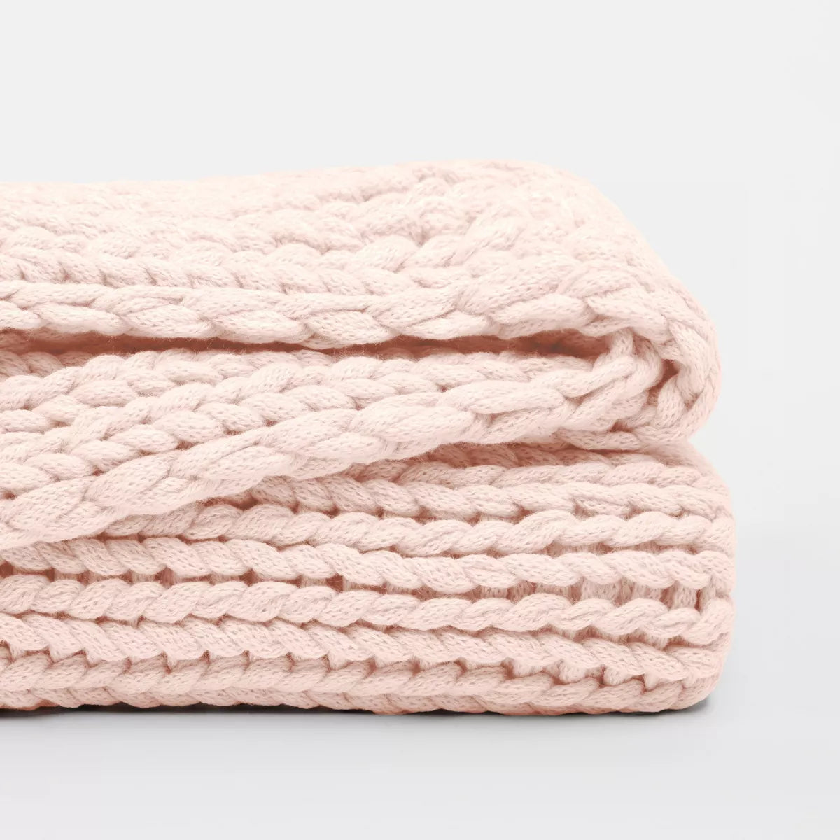 Chunky Knit Throw Blanket Braided, Soft & Cozy - Becky Cameron